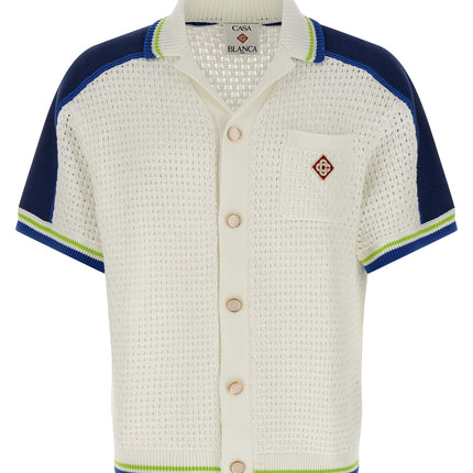 Casablanca White Cotton Blouse