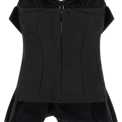 Alexander McQueen Black Polyester Tank Tops