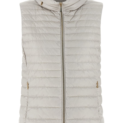 MooRER Beige Polyester Sleeveless Jacket