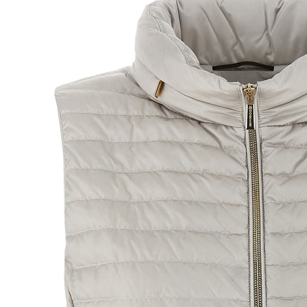 MooRER Beige Polyester Sleeveless Jacket