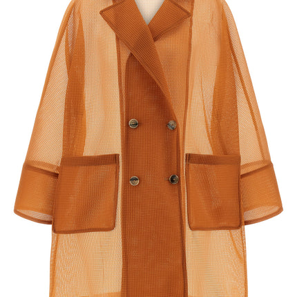 Herno Orange Polyester Coat