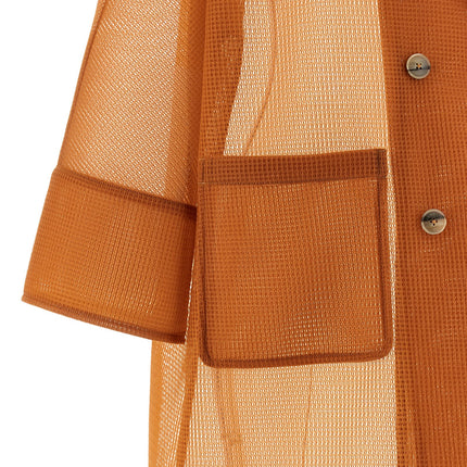 Herno Orange Polyester Coat