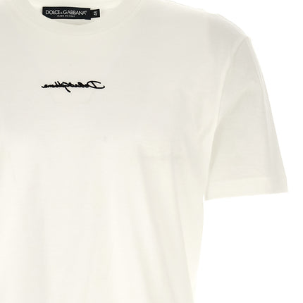 Dolce & Gabbana White Cotton T-Shirt