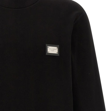 Dolce & Gabbana Black Cotton Sweatshirt