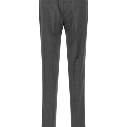 Incotex Gray Virgin Wool Dress Pants