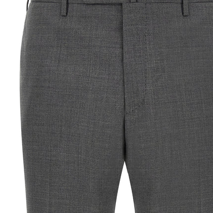 Incotex Gray Virgin Wool Dress Pants