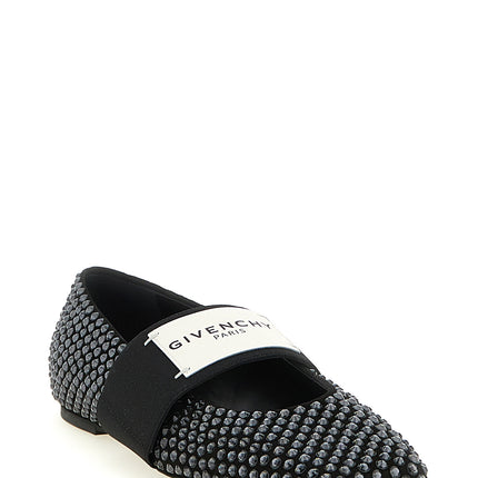 Givenchy Black Calfskin Ballet Flats