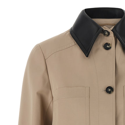 Sportmax Beige Polyester Coat