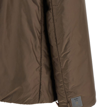 Max Mara Brown Polyester Full-Length Jacket