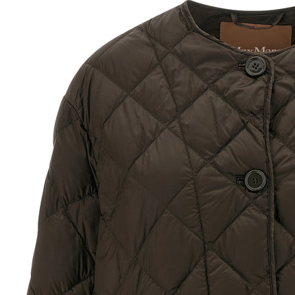 Max Mara Brown Polyamide Full-Length Jacket