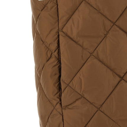 Max Mara Brown Polyamide Sleeveless Jacket