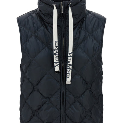 Max Mara Blue Polyamide Sleeveless Jacket