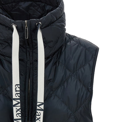 Max Mara Blue Polyamide Sleeveless Jacket