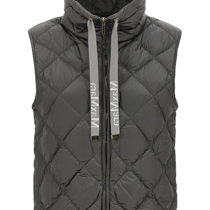 Max Mara Gray Polyamide Sleeveless Jacket