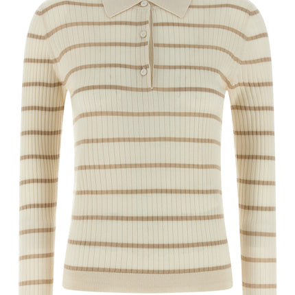 Max Mara Beige Cashmere Polo Shirt