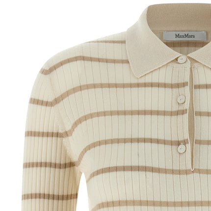 Max Mara Beige Cashmere Polo Shirt