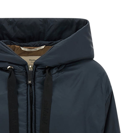 Max Mara Blue Polyester Shell Jacket