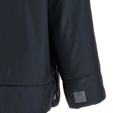 Max Mara Blue Polyester Shell Jacket