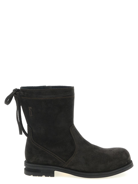 Kiko Kostadinov Brown Calfskin Ankle Boots