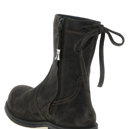 Kiko Kostadinov Brown Calfskin Ankle Boots