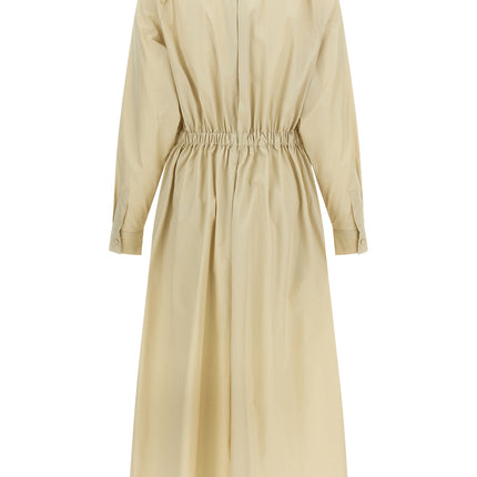 Max Mara Beige Cotton Long Dress