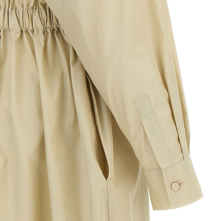 Max Mara Beige Cotton Long Dress
