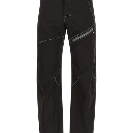 Kiko Kostadinov Brown Virgin Wool Casual Pants