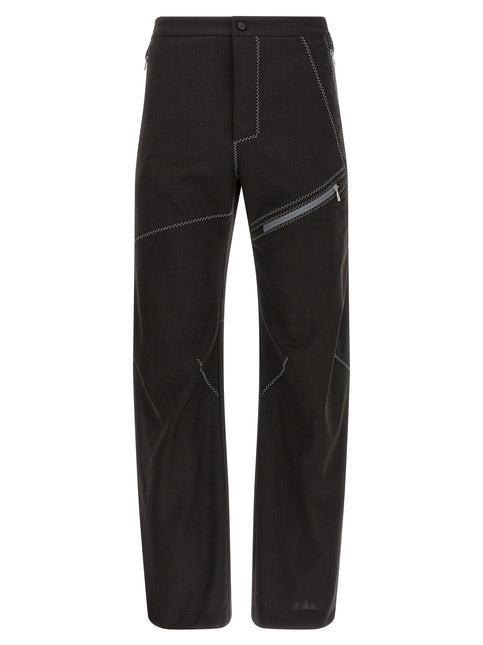Kiko Kostadinov Brown Virgin Wool Casual Pants