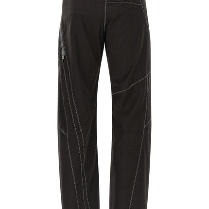 Kiko Kostadinov Brown Virgin Wool Casual Pants