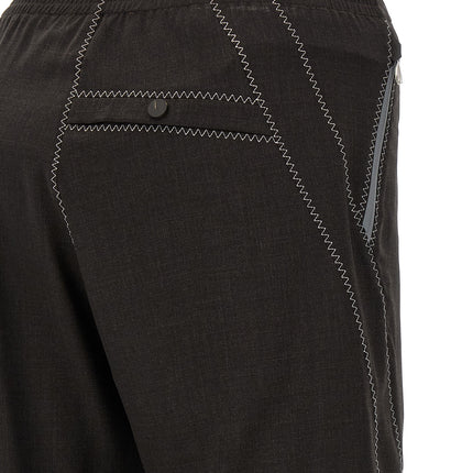 Kiko Kostadinov Brown Virgin Wool Casual Pants