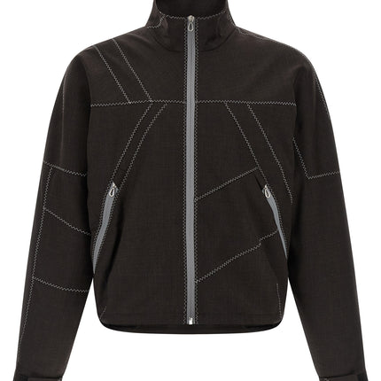 Kiko Kostadinov Brown Virgin Wool Full-Length Jacket