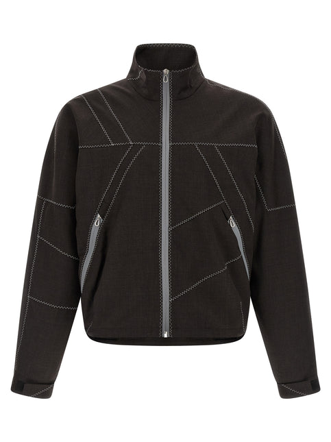 Kiko Kostadinov Brown Virgin Wool Full-Length Jacket