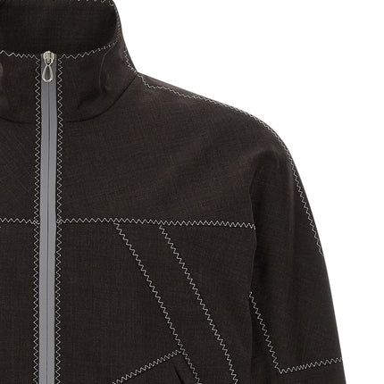 Kiko Kostadinov Brown Virgin Wool Full-Length Jacket