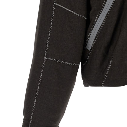 Kiko Kostadinov Brown Virgin Wool Full-Length Jacket