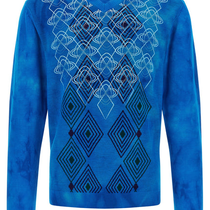 Kiko Kostadinov Blue Wool Cardigan