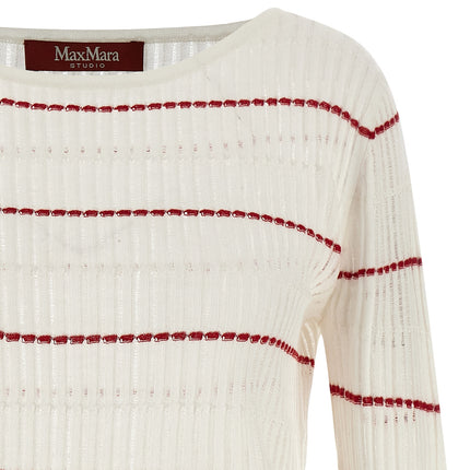 Max Mara White Silk Cardigan