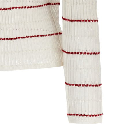 Max Mara White Silk Cardigan