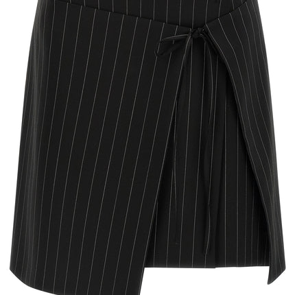 Sportmax Black Virgin Wool Long Skirt