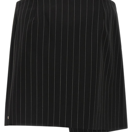 Sportmax Black Virgin Wool Long Skirt