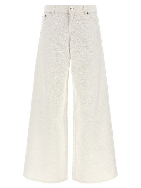 Stella McCartney White Cotton Jeans Denim