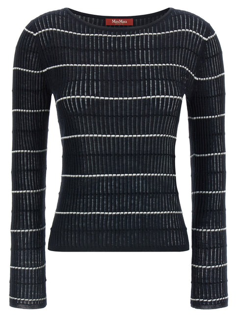 Max Mara Blue Silk Cardigan