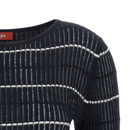 Max Mara Blue Silk Cardigan
