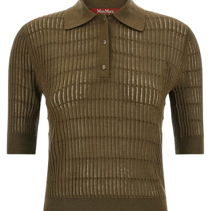 Max Mara Bicolor Silk Polo Shirt