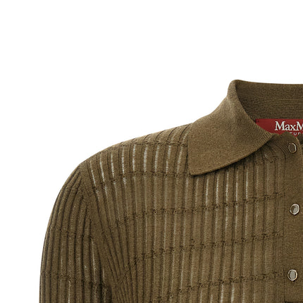 Max Mara Bicolor Silk Polo Shirt