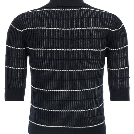 Max Mara Blue Silk Polo Shirt