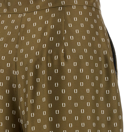 Max Mara Bicolor Silk Casual Pants