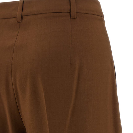 Max Mara Brown Virgin Wool Casual Pants