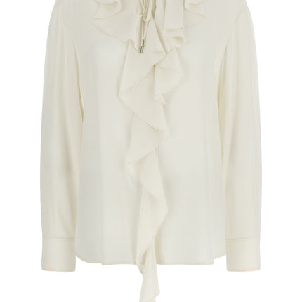 Max Mara White Silk Blouse
