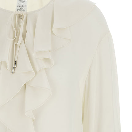 Max Mara White Silk Blouse