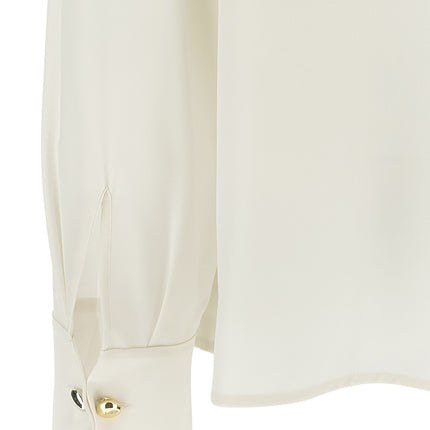Max Mara White Silk Blouse